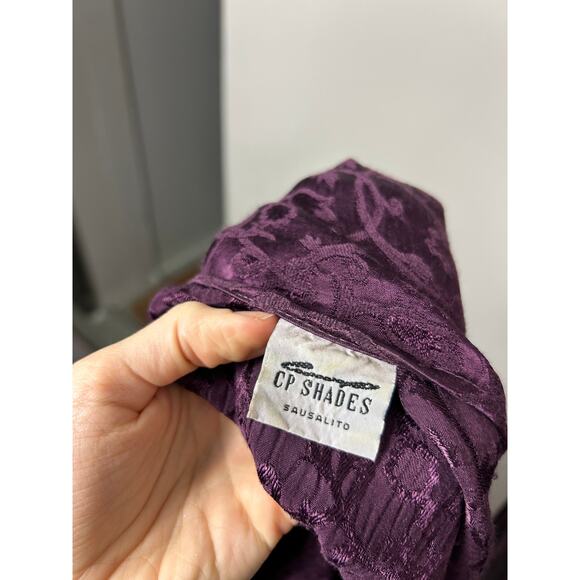 CP Shades Sausalito 2 Piece Floral Pants Set Purple Medium Whimsigoth Lagenlook - Picture 8 of 9